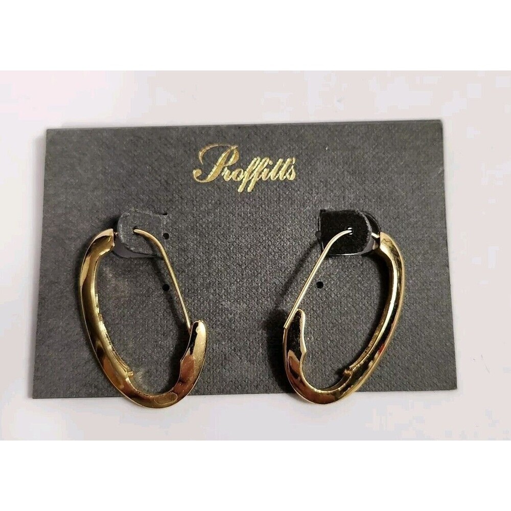Vintage Proffitts Goldtone Dangle Earrings NEW!!